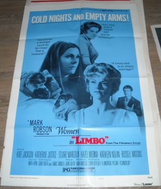 1972 Women In Limbo 1 Sheet Movie Poster Kate Jackson Katherine Justice Pic