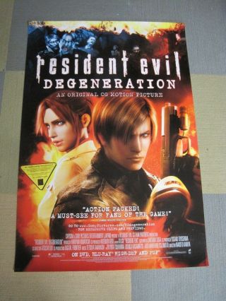 Resident Evil Degeneration 27x40 Theater Movie Poster