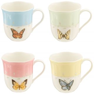 Lenox Butterfly Meadow Mug Set Of 4