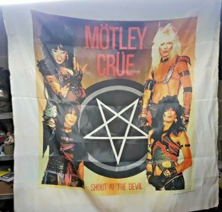 Motley Crue 1984 Shout At The Devil Cloth Poster Nikry Novelties