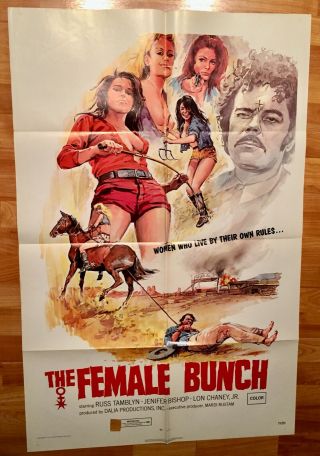 1971 - Female Bunch - Exploitation Grindhouse - Film Poster 27x41 1 Sht