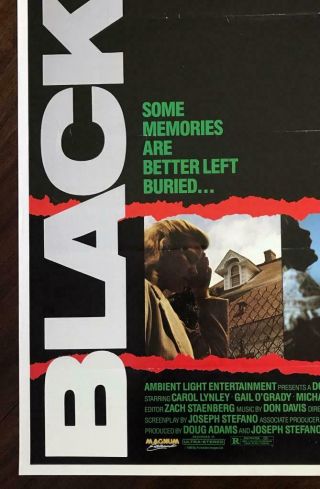 BLACKOUT 1988 Gail O ' Grady Horror Thriller Magnum Ent VHS VIDEO POSTER 4