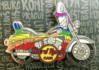 2019 Hard Rock Cafe Boston Gay Pride Rainbow Motorcycle Le Pin