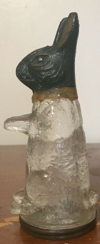 Rabbit With Stretched Out Paws Candy Container C1913 - With Closure