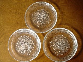 Set Of 3 Littala Ultima Thule 6 " Bread & Butter Plates Very Good Conditio