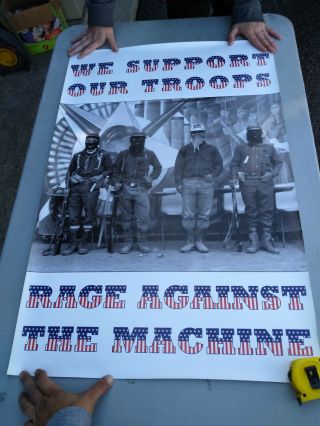 1996 - Rage Against The Machine Evil Empire Support Troops Poster 24x36 - 2 - Sided