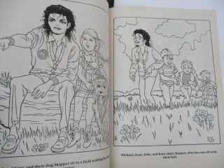 Michael Jackson Moonwalker coloring book Vintage Pop Rock & Roll Music Video ‘89 6