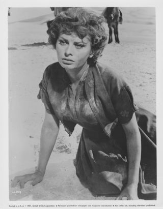 Sophia Loren Scene Portrait.  Legend Of The Lost.  Dusty But Pretty