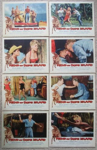 Fiend Of Dope Island 1959 Set Of 8lc 