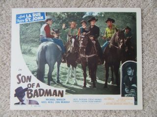 Son Of A Badman 1949 Lc 2 11x14 Lash La Rue Nm