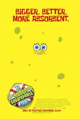 The Spongebob Squarepants Movie (2004) Movie Poster - Rolled 2 - Sided