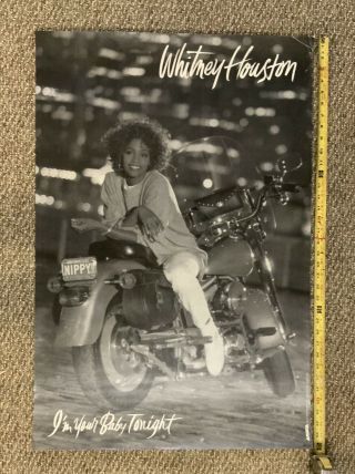 Whitney Houston “i’m Your Baby Tonight” 23x36 Promo Poster 1990