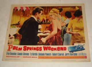 1963 Palm Springs Weekend Movie Lobby Card Promo Advertising 5 Connie Stevens