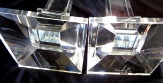 Set OF 2 Shannon Lead Crystal Candle Holders / 13 