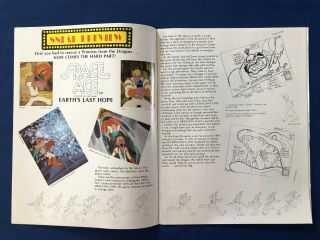 Don Bluth Animation Club Newsletter Exposure Sheet Fall 1983 The Secret of Nimh 2