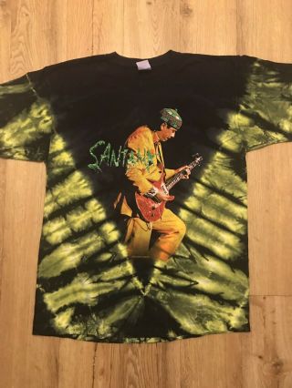 Santana Vintage 1999 Supernatural Tour Shirt Tie Dye Large Rare