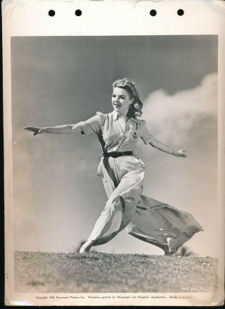 Marjorie Reynolds 1942 Paramount Dancing Glamour Ww2 Keybook Photo Vv