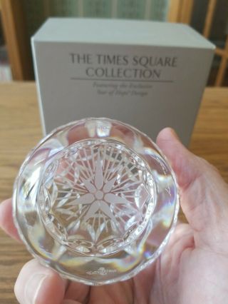 ARTIST SIGNED WATERFORD CRYSTAL TIMES SQUARE BALL PAPERWEIGHT PAUL FITZGERALD 2