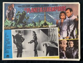 Planet Of The Vampires Mario Bava Norma Bengell Mexican Lobby Card 1965