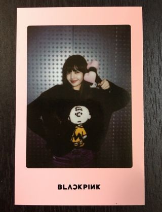 Blackpink Lisa Official Lightstick Kpop Photocard Pink Ver