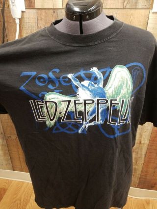 T3 Vintage 1995 Winterland Led Zeppelin Zoso Shirt Black Size Large