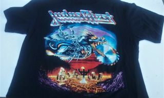 Judas Priest Concert Shirt Painkiller Tour 1990 Brockum Vintage Metal Tee Size L