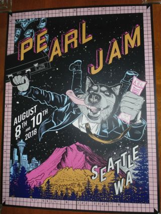 Pearl Jam Seattle 2018 Concert Posters (2)