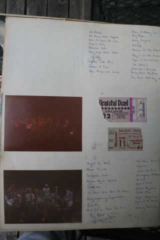 Grateful Dead Ticket Stubs 1976 And Photos