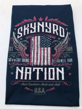 Lynyrd Skynyrd Nation 2018 Farewell Tour Concert T - Shirt Size Xl Set Of 2