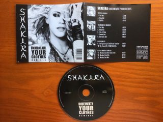 Shakira - Underneath Your Clothes Remixes / Te Dejo Madrid Chilean Promo Cd