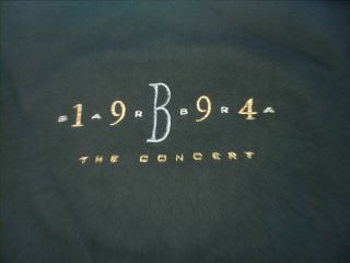 Vintage Barbra Streisand Sweatshirt The Concert 1994 Black Size Xl Euc