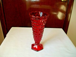 Fostoria American Vase 6 " Ruby Red