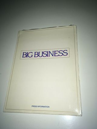 Big Business Vintage Movie Presskit 1988 Bette Midler Lily Tomlin Comedy Photos