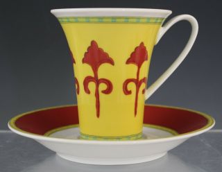 8 Pc Vintage Rosenthal Studio Line Bokhara Porcelain Espresso Cup & Saucer Set 3
