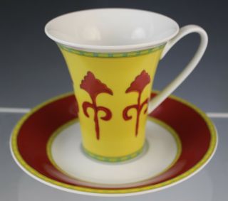 8 Pc Vintage Rosenthal Studio Line Bokhara Porcelain Espresso Cup & Saucer Set 4