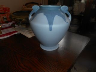 Vtg Roseville Carnelian Drip Ware Vase Marked 12