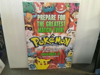 Pokemon The First Movie One Sheet 27x40 Movie Theater Poster A