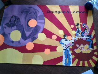Xtc Oranges And Lemons Promo Poster With Large Photo Inset 1989