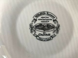 Set of 4 Churchill Wildlife Scenes Dinner Plates - Perfect for Thanksgiving 6