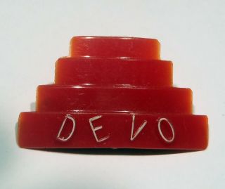 Vintage Devo Energy Dome Wave Music Pin Back Button Pinback