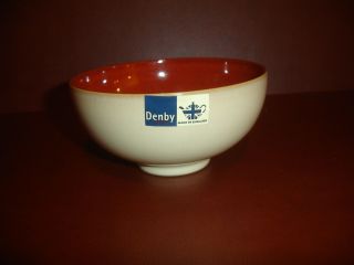 Denby Fire Chilli 1 Rice Cereal Soup Bowl Plate Pottery Stoneware China