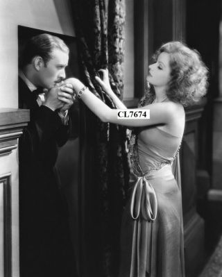 Greta Garbo And Conrad Nagel In The Movie " The Mysterious Lady " Photo