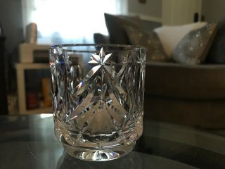 Vintage Signed Waterford Crystal Christmas Tree Tealight Votive Candle Holder