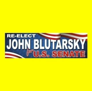 " Re - Elect John Blutarsky For U.  S.  Senate " Animal House Sticker,  Bluto,  Beluski