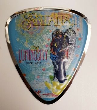 Santana Vip 2016 Tour Merchandise Set: Wall Plaque Laminate Water Bottle Poster
