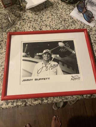 Jimmy Buffett Framed Autograph 5