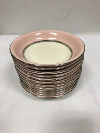 Vintage Castleton China Usa Shell Pink Small Bowls,  Set Of 12
