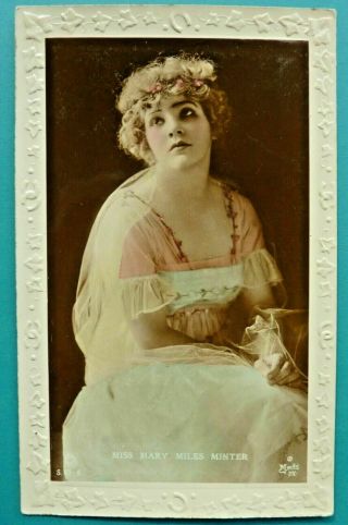 Mary Miles Minter Post Card - Silent Film Star - Early Hollywood