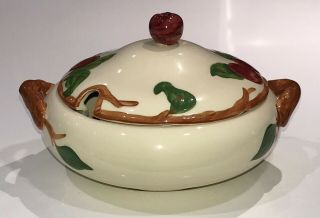 Franciscan Usa Vintage Apple Covered Casserole Dish Bowl & Soup Tureen Lid