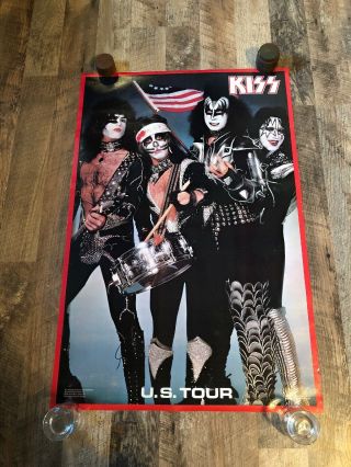 Kiss 1976 Us Tour Poster Aucoin Boutwell Gene Great